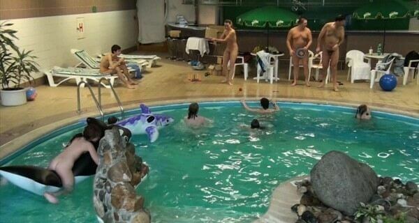 Indoor Dolphin Ride Full HD video - Nudity is a natural part of life for some people on the planet