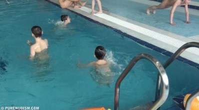 Poolside activities 1 Full HD - Happiness is achieved by embracing naturism and nudism in ones life