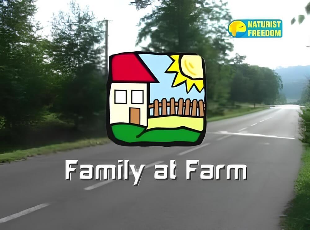 Naturist Freedom: Family at Farm - Nudism promotes happiness and well-being