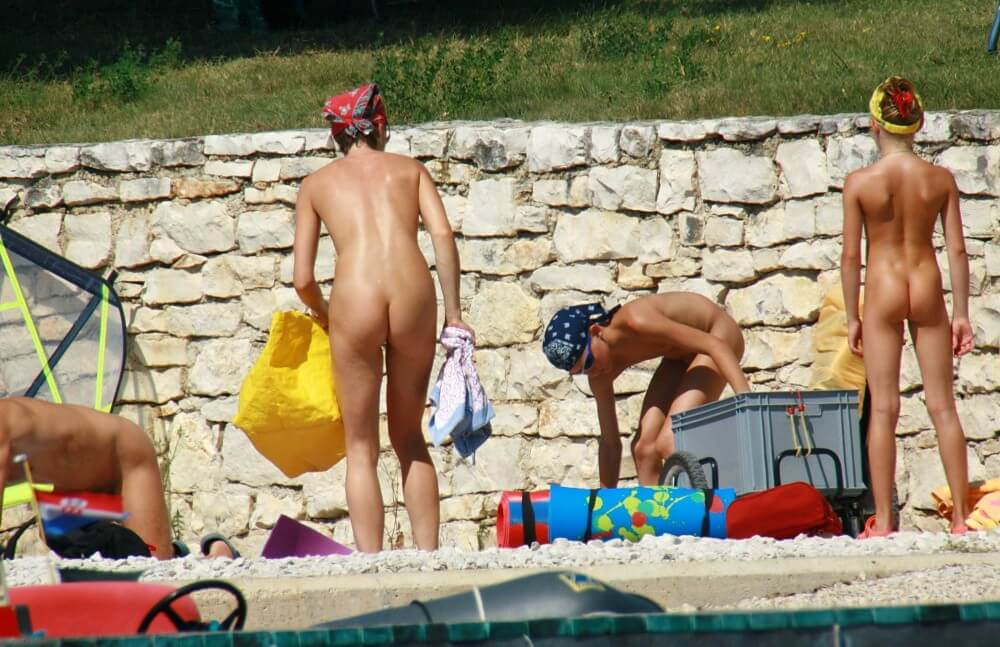 Sporty and Athletic Sands gallery - Are required to remain naked at all times