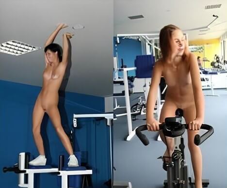 Nudists in the gym pics - Engaging in naturism promotes inner harmony and peace of mind