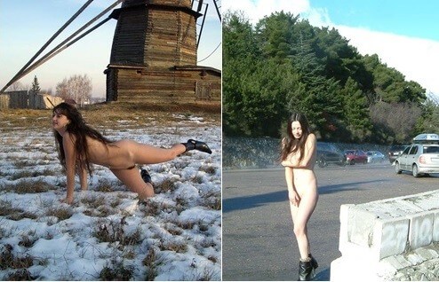 Beautiful Suntan Stretches-Winter Sport pics - The natural beauty of the body is revealed in nudism