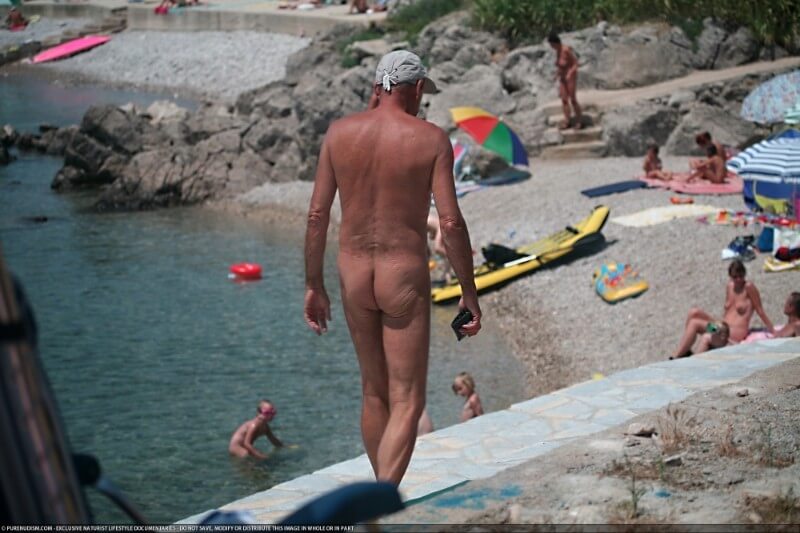 Nudist Shore Walking pics - Mutual respect is an important part of the naturist community