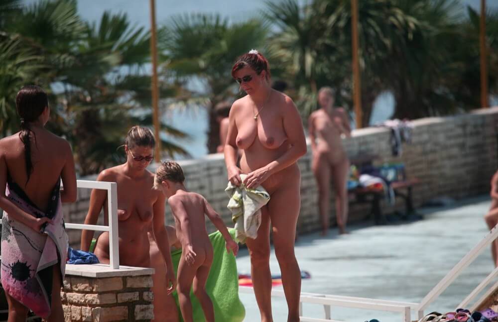 Boardwalk Biking pics - Overcoming inhibitions is one of the goals of nudism