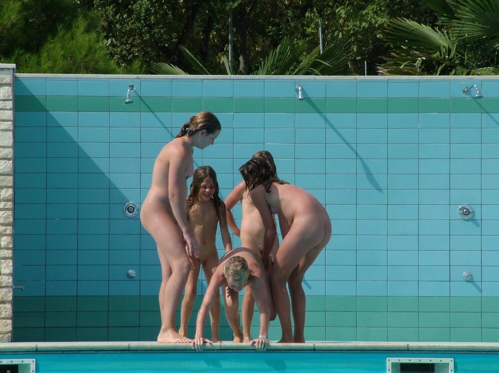 FKK Outdoor Children Pool pics - The practice of naturism promotes inner harmony and peace