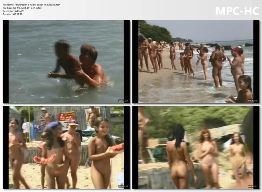 Relaxing on a nudist beach in Bulgaria - Advocates of naturism and nudism live in harmony with nature