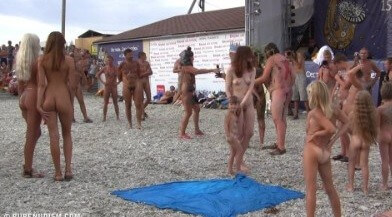 Cool Day At The Beach Full HD video - The natural beauty of the body is one of the goals of naturism and nudism