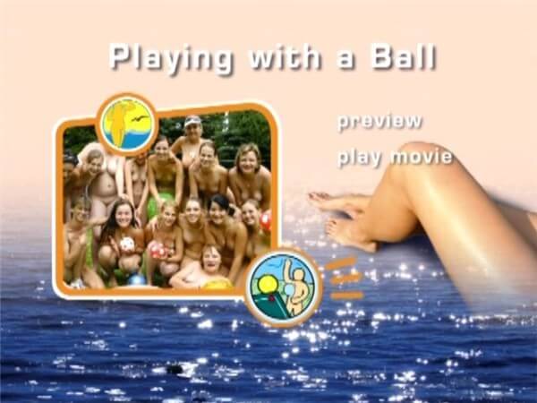 Naturist Freedom: Playing with a ball - These movements promote an open attitude toward nudity without sexual connotations
