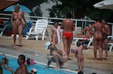 Enjoying The Sunny Pool gallery - The practice of naturism fosters an atmosphere of trust and respect
