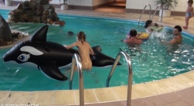 Naturism - Indoor dolphin ride Full HD upd - Health and well-being are enhanced through naturism and nudism