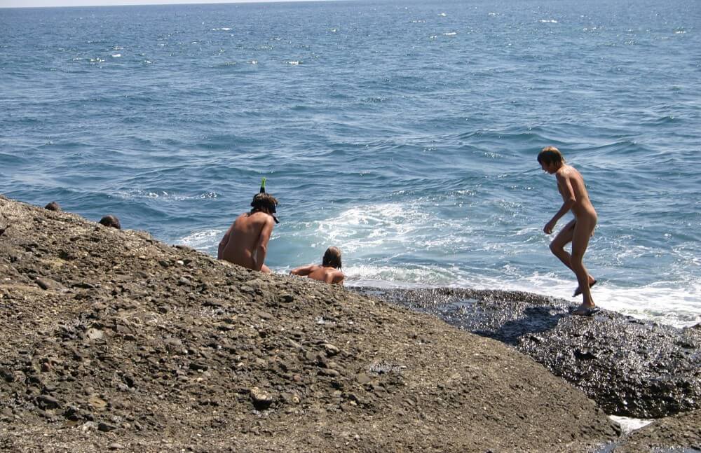 Leaning Against Hit Rocks pics - Leaving the house while naked