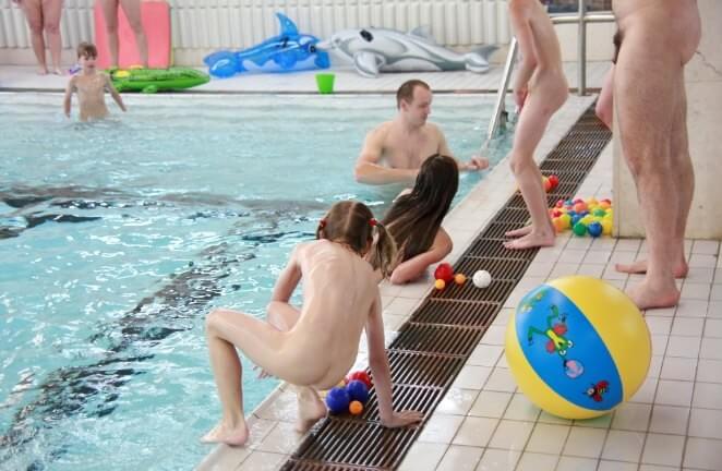 Nude family in the pool photos - The practice of naturism helps build trust and honesty among people