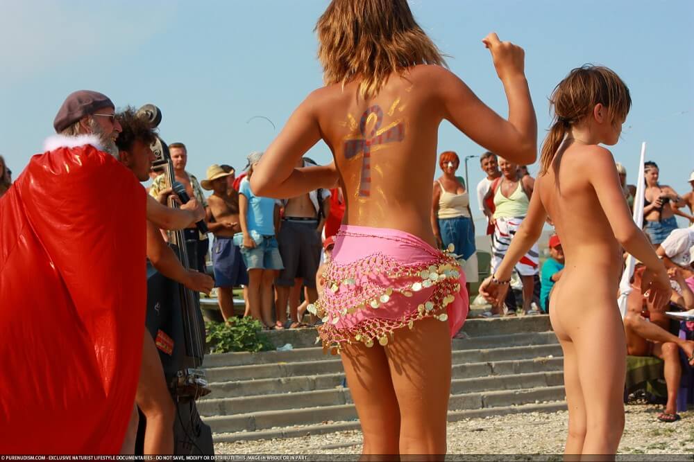 Colorful Carnival Dancing photos - The True Golden Age of Naturism